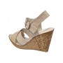 sandale dama bej din piele naturala cu platforma wedge si catarama clp14bej